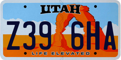 UT license plate Z396HA