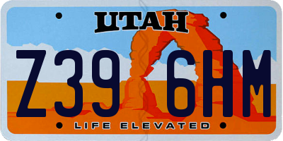 UT license plate Z396HM