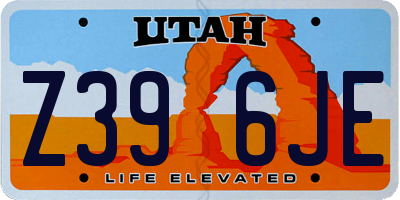 UT license plate Z396JE
