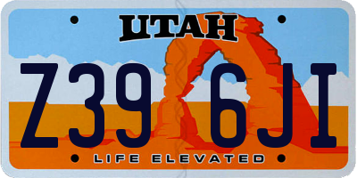 UT license plate Z396JI