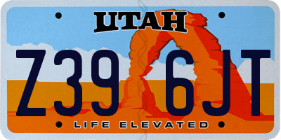 UT license plate Z396JT