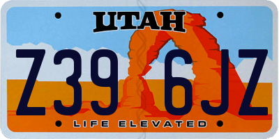 UT license plate Z396JZ