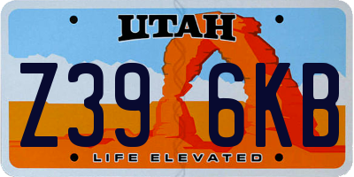 UT license plate Z396KB