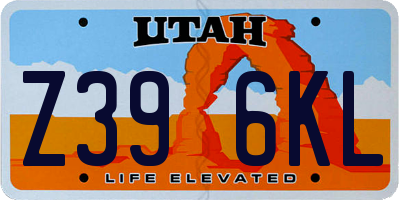 UT license plate Z396KL