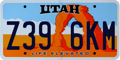 UT license plate Z396KM