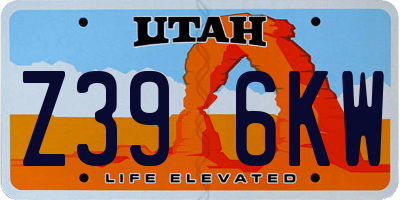 UT license plate Z396KW