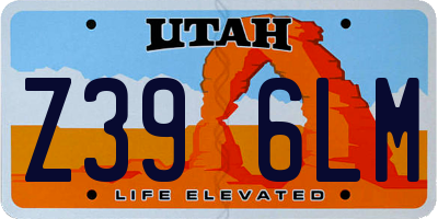 UT license plate Z396LM
