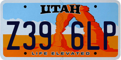 UT license plate Z396LP