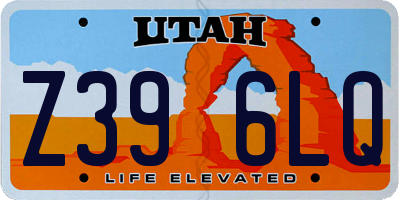 UT license plate Z396LQ