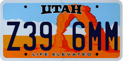 UT license plate Z396MM