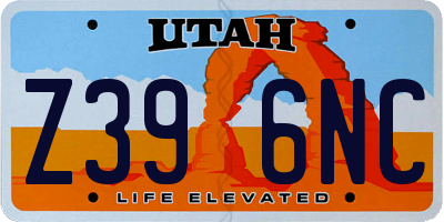 UT license plate Z396NC