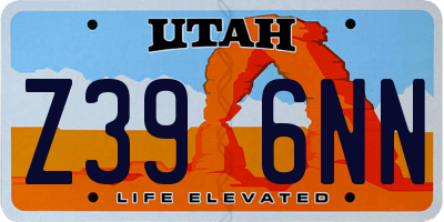 UT license plate Z396NN