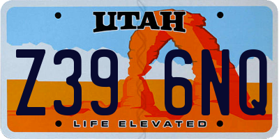 UT license plate Z396NQ