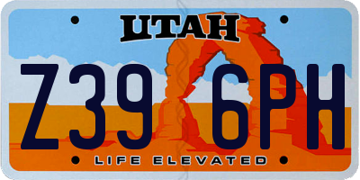 UT license plate Z396PH
