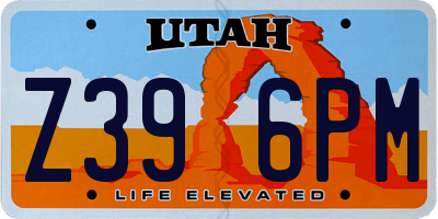 UT license plate Z396PM