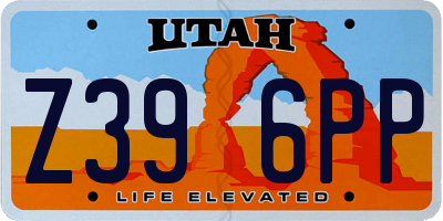 UT license plate Z396PP