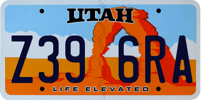 UT license plate Z396RA