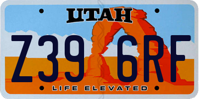 UT license plate Z396RF