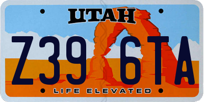 UT license plate Z396TA