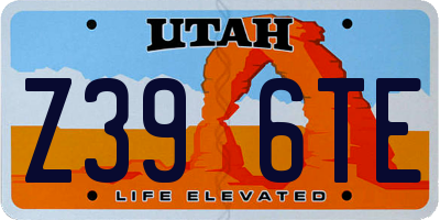UT license plate Z396TE