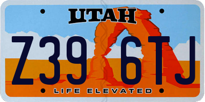 UT license plate Z396TJ