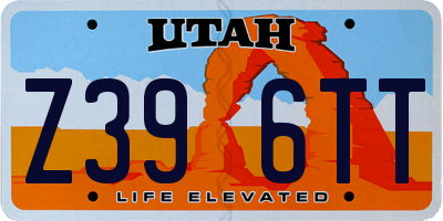 UT license plate Z396TT