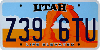UT license plate Z396TU