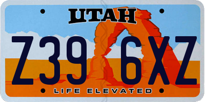 UT license plate Z396XZ