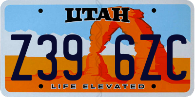 UT license plate Z396ZC