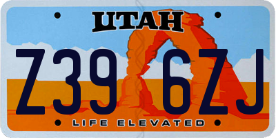 UT license plate Z396ZJ