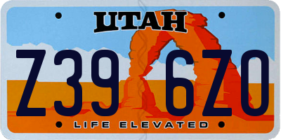 UT license plate Z396ZO