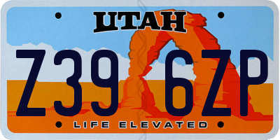 UT license plate Z396ZP