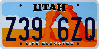 UT license plate Z396ZQ