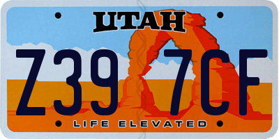 UT license plate Z397CF