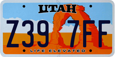 UT license plate Z397FF