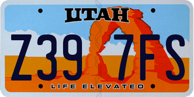 UT license plate Z397FS