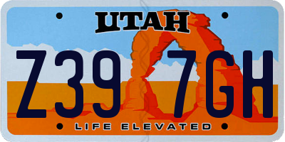 UT license plate Z397GH