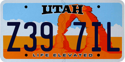 UT license plate Z397IL