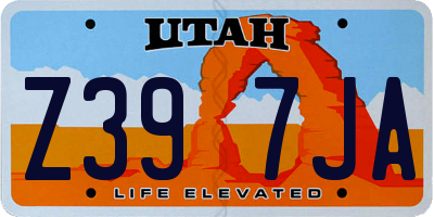 UT license plate Z397JA