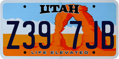 UT license plate Z397JB