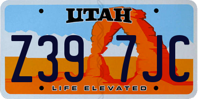 UT license plate Z397JC
