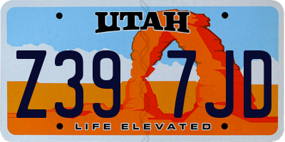 UT license plate Z397JD