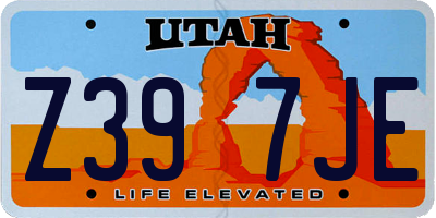 UT license plate Z397JE