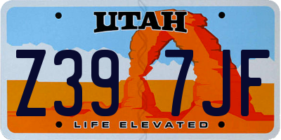 UT license plate Z397JF
