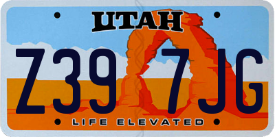 UT license plate Z397JG