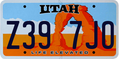 UT license plate Z397JO