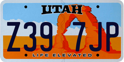 UT license plate Z397JP