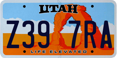 UT license plate Z397RA
