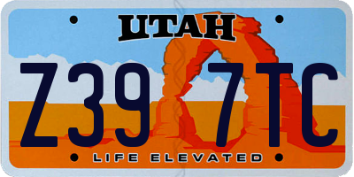 UT license plate Z397TC