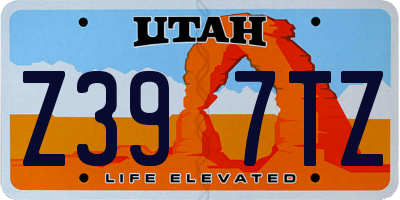 UT license plate Z397TZ